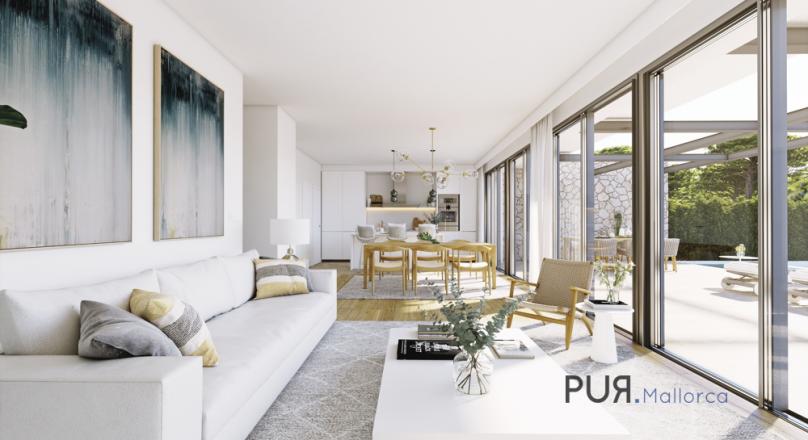 Very attractive new construction project in Cala Vinyes. Houses in highest quality small plant.