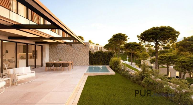 Very attractive new construction project in Cala Vinyes. Houses in highest quality small plant.