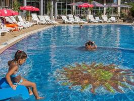 Hotel on beach sea in Bulgaria